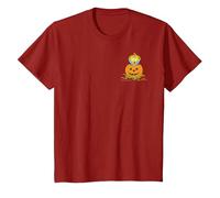 The Simpsons Maggie Halloween Jack-o'-Lantern Pumpkin T-Shirt, Youth, Cranberry Red, 4T