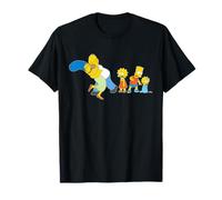 The Simpsons Marge Homer Beard Lisa Maggie Kiss T-Shirt