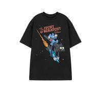 The Simpsons Mens Black Itchy & Scratchy Short Sleeved T-Shirt - X-Large