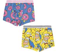 The Simpsons Mens Boxer Briefs Homer Bart Lisa Marge and Krusty The Clown - Mens 2 Pack Boxer Briefs Underwear, Multi, Large