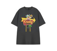 The Simpsons Mens Grey Krusty Burger Short Sleeved T-Shirt - Large