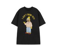 The Simpsons Men's I Ain't Dead Yet Short Sleeved T-Shirt | Black | Size: Medium The Simpsons Black M