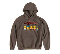 The Simpsons Men's Pixel Hoodie in Charcoal | Size: Large The Simpsons Charcoal L