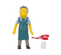 The Simpsons 12.7cm Moe Collectible Action Figure by JAKKS Pacific, with Phone and Dishcloth Accessory, Articulated Action Figure, Collector's Display Packaging