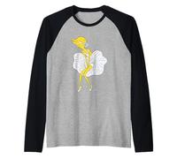 The Simpsons Monte Burns Monroe Pose V2 Raglan Baseball Tee