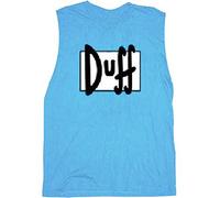 The Simpsons Simpsons Duff Beer Light Blue Sleeveless Adult Tee (Adult X-Large)