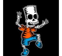 The Simpsons Skeleton Bart Unisex T-Shirt - Black - 3XL