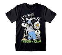 The Simpsons Treehouse of Horror T-Shirt - Officially Licensed Adult Graphic Tee, Premium Cotton, Halloween & Horror Fan Gift (UK, Alpha, M, Regular, Regular) Black