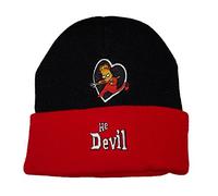 The Simpsons Winterhat Bart He Devil, Black with red