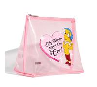 The Simpsons x Skinnydip My Mom Says I'm Cool Wash Bag Cute & Clear Toiletry Bag for Cosmetics, Makeup, Travel Accessories & Essentials - Portable, Lightweight, Durable Makeup Organizer