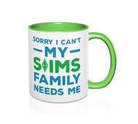 The Sims I Can't My Family Needs Me Gift Funny Coffee Mug for Boyfriend Gamer
