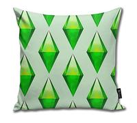 The Sims Plumbob Throw Pillows Covers Accent Home Sofa Cushion Cover Pillowcase Gift Decorative 18x18inches