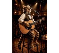 The Singer-Songwriter Cat: A Lined Hardcover Journal for Singer-Songwriters, Guitar Lovers, Music Enthusiasts, Cat Lovers, Songwriting, Creative Writing, and Everyday Inspiration