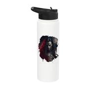 The Sinister Vampire of Fantasy Stainless Steel Insulated Water Bottle