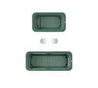 The Sink Colander Strainer Basket - Wash Vegetables and Fruits, Drain Cooked Pasta - Extendable - Kitchen Essentials (1, Green)