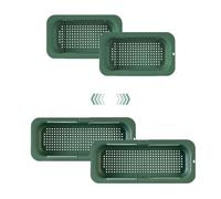 The Sink Colander Strainer Basket - Wash Vegetables and Fruits, Drain Cooked Pasta - Extendable - Kitchen Essentials (2, Green)