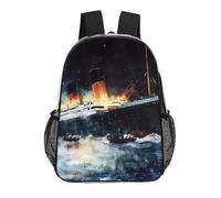 The Sinking of The Titanic Ship Clear Backpack Stadium Events Transparent Bag PVC