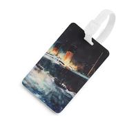 The Sinking of The Titanic Ship Travel Luggage Tags for Suitcases Baggage Handbag Label