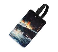 The Sinking of The Titanic Ship Travel Luggage Tags for Suitcases Baggage Handbag Label
