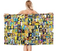 The Sio/ns Beach Towel for Children, Girls and Boys, Microfibre Beach Towel, 70 x 140 cm, Beach and Pool (A03.80 x 160 cm)