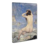 The Sirens By John Macallan Swan Canvas Print | Gallery Wrapped 30mm Frame Wall Art | 24x16 inches | Ready to Hang | Classic Bird Picture | Living Room Bedroom Lounge Office