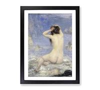 The Sirens By John Macallan Swan Classic Painting Framed Print | A3 Black Framed Wall Art | Ready to Hang | Classic Animal Picture | Living Room Bedroom Lounge Office