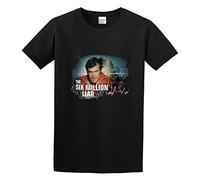 The Six Million Dollar Man Mens Fashion T-Shirt Casual Tees Black M