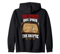 The Skeptic The Spirits Have Spoken Talking Board Halloween Zip Hoodie