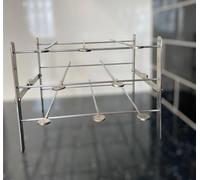 The Skewer Mount or Stand & Skewers Perfect for Making Chicken Tikka, Paneer Tikka, Sheesh Kebabs, Sausages, Soy chaap, and More. for All-Around skewered Grilling in The Oven.