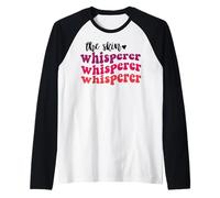 The skin whisperer esthetician skin care estheticians Raglan Baseball Tee