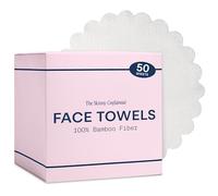 The Skinny Confidential Disposable Face Towels for Sensitive Skin, 50 Count