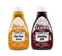 The Skinny Food BBQ Sauce and Curry Sauce Twin Pack, keto food offer a delightful zero calorie experience, making them an ideal choice for those seeking healthier table sauces & condiments.