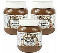 The Skinny Food Co Chocaholic Hazelnut Spread 350g x 3, Chocolate Nut Butter Cocoa Pancake Topping with Welari Thank You Card | (3pack)
