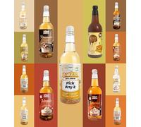 The Skinny Food Co. Coffee Syrup - PICK ANY 2 Bottles - 2x 1 litre - Barista Syrup Flavours, Zero Calorie, Vegan, Gluten Free, Fat Free. No Guilt Sugar Free