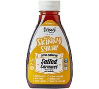 The Skinny Food Co Syrup Twin Pack SW Salted Caramel - Vanilla Syrup Dessert Topping Sugar Free Zero Calories Guilt Free Sauce