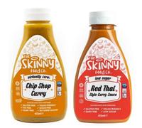 The Skinny Food Curry and Red Thai Curry Twin Pack, keto food offer a delightful zero calorie experience, making them an ideal choice for those seeking healthier table sauces & condiments.