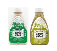 The Skinny Food Garlic Sauce and Garlic Vinaigrette Twin Pack, keto food offer a delightful zero calorie experience, making them an ideal choice for those seeking healthier table sauces & condiments.