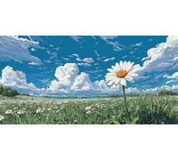 The Sky Diamond Art, White Crafts for Adults, Gem Art Kits for Kids, Large 5d Diamond Painting Kits for Adults, Beginners Full Drill Crystal Cross Stitch Canvas, for Home Wall Decor, 80x160cm p-734