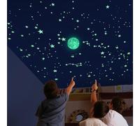 The Sky Exactly in your room with fluorescent stars for ceiling, moon and stencil of 2 m². With maps and much more. Educational game and decorative gift, exclusive from Alcrea®
