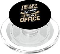 The Sky Is Not The Limit Its My Office Pilot PopSockets PopGrip for MagSafe