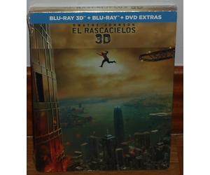 The Skyscraper Blu-Ray 3D + Blu-Ray + DVD Extras New Steelbook Action