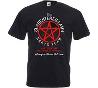 The Slaughtered Lamb Darts Team-an American Werewolf in London 80s Movie Mens T-Shirt Size L Black