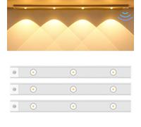 The Sleek USB-Powered Motion Sensor Light, Ultra Thin USB LED Motion Sensor Light, Isistore USB LED Light Motion Sensor Wireless Ultra Thin LED, Under Cabinet Lights, 3 Light Modes (White 20cm, 2PCS)