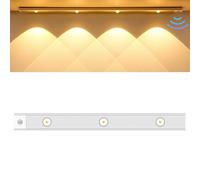 The Sleek USB-Powered Motion Sensor Light, Ultra Thin USB LED Motion Sensor Light, Isistore USB LED Light Motion Sensor Wireless Ultra Thin LED, Under Cabinet Lights, 3 Light Modes (White 20cm, 2PCS)