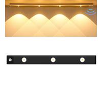 The Sleek USB-Powered Motion Sensor Light, Ultra Thin USB LED Motion Sensor Light, Isistore USB LED Light Motion Sensor Wireless Ultra Thin LED, Under Cabinet Lights, 3 Light Modes (White 40cm, 3PCS)