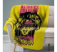 The Sleep Squad Sleep Squad WWE Ultimate Warrior 60” x 80” Raschel Plush Blanket - Wrestling Legend Super-Soft Throw