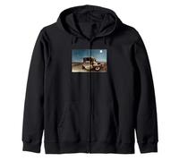 The Sleeping Gypsy by Henri Rousseau (1897) Zip Hoodie