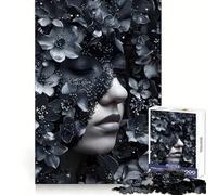 The Sleepy Flower Jigsaw Puzzles for Teenagers 1000 Piece Pure Logic Toy Quiet Calm Clean Cut Wall Art Decor (38x52cm)