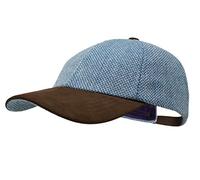 The Sligo - Baseball Cap - 100% Wool - Irish Tweed - Nubuck Peak - Atlantic