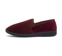 The Slipper Company Mens Burgundy Full Slipper - Size 6 UK - Red